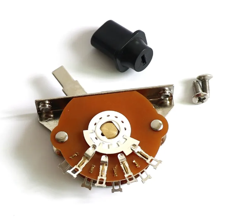 Vintage 3 Way Guitar Switch With Black Tip For TL ST Guitars