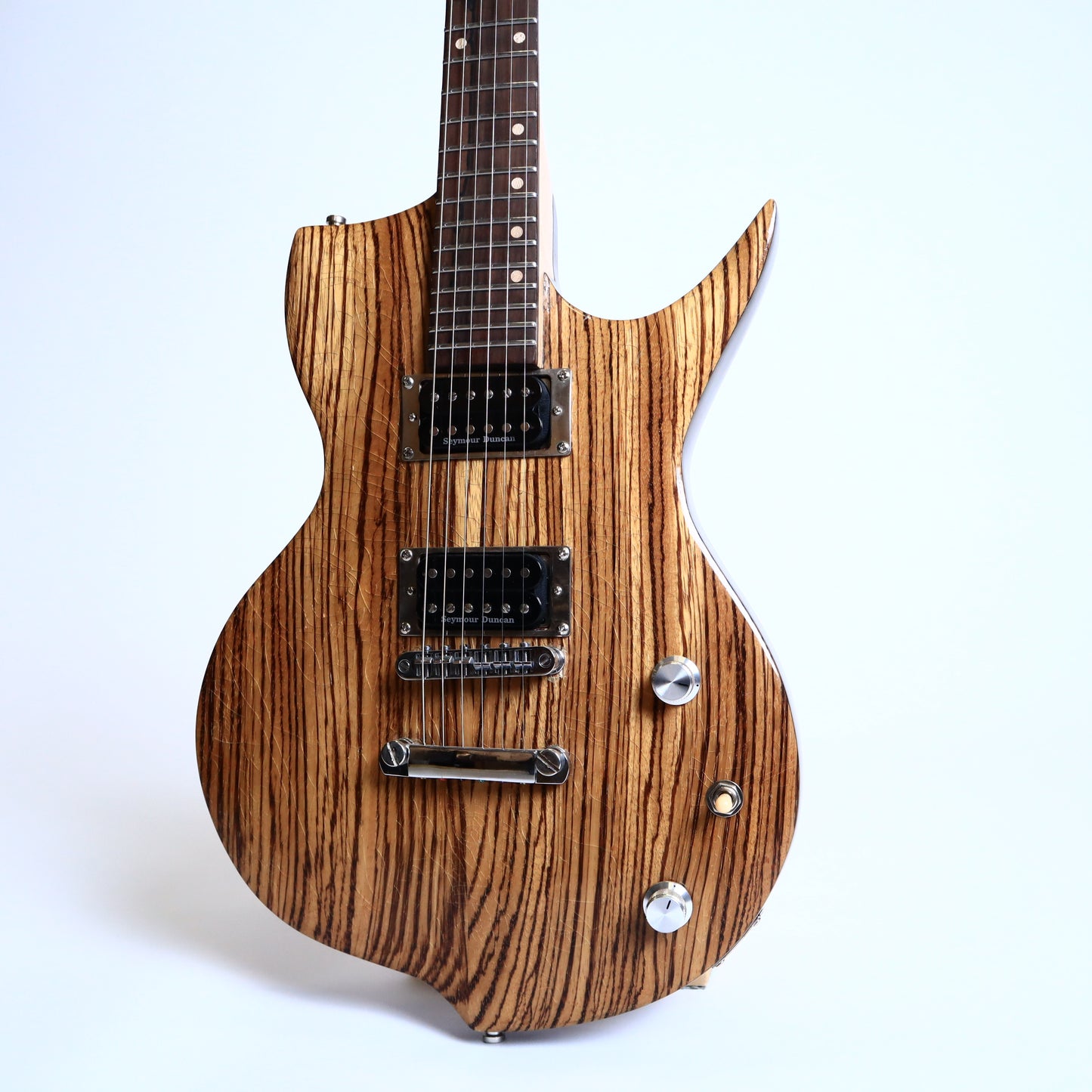 Wanderkauven Zebra Custom Electric Guitar - Zebrawood Top with Seymour Duncan Pickups