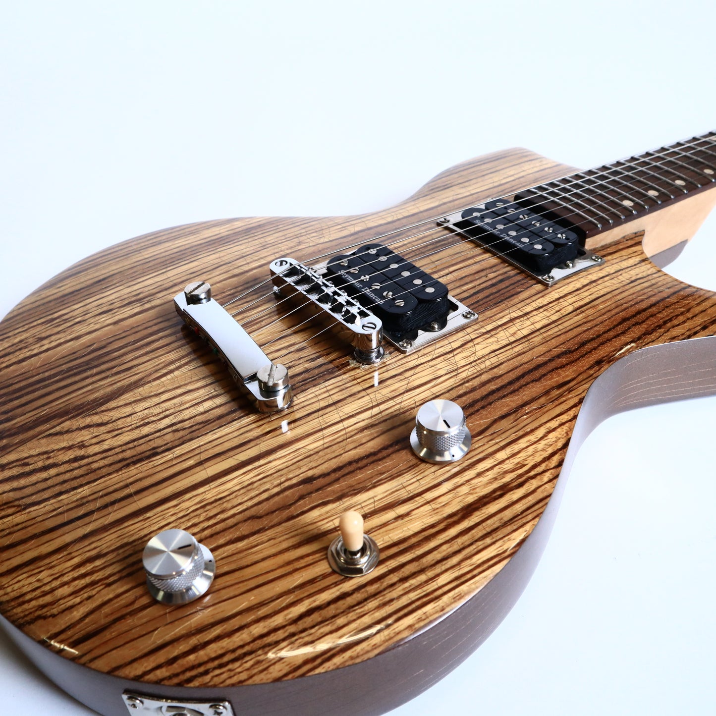 Wanderkauven Zebra Custom Electric Guitar - Zebrawood Top with Seymour Duncan Pickups