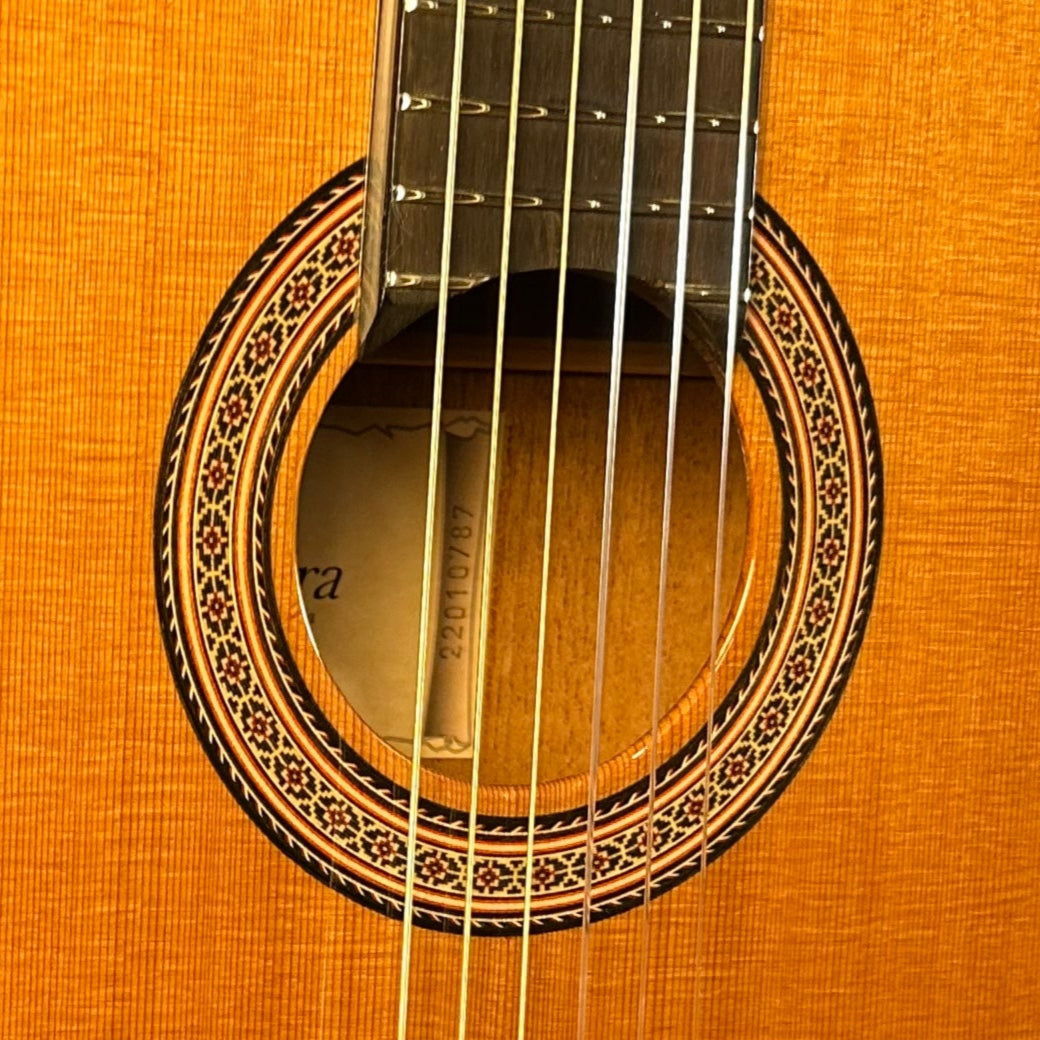 Admira A40S Classical Guitar - Solid Cedar Top & Mahogany, Handcrafted Spanish Guitar with Ebony Fingerboard