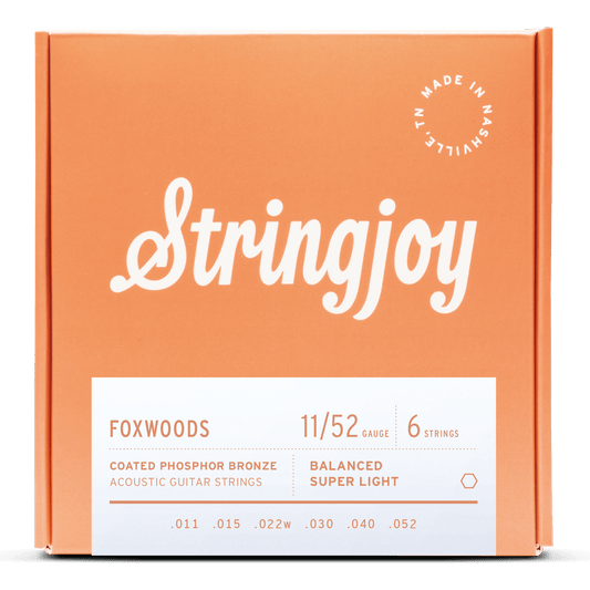 STRINGJOY FOXWOODS 11/52 ACOUSTIC GUITAR STRINGS