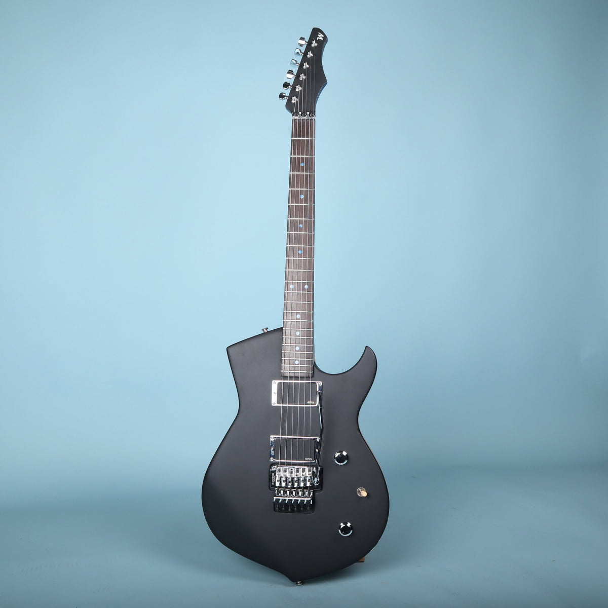 Wanderkauven WG Noir Custom Electric Guitar - Satin Black Alder with EMG Zakk Wylde Pickups