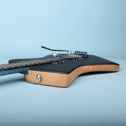 Wanderkauven WG Noir Custom Electric Guitar - Satin Black Alder with EMG Zakk Wylde Pickups