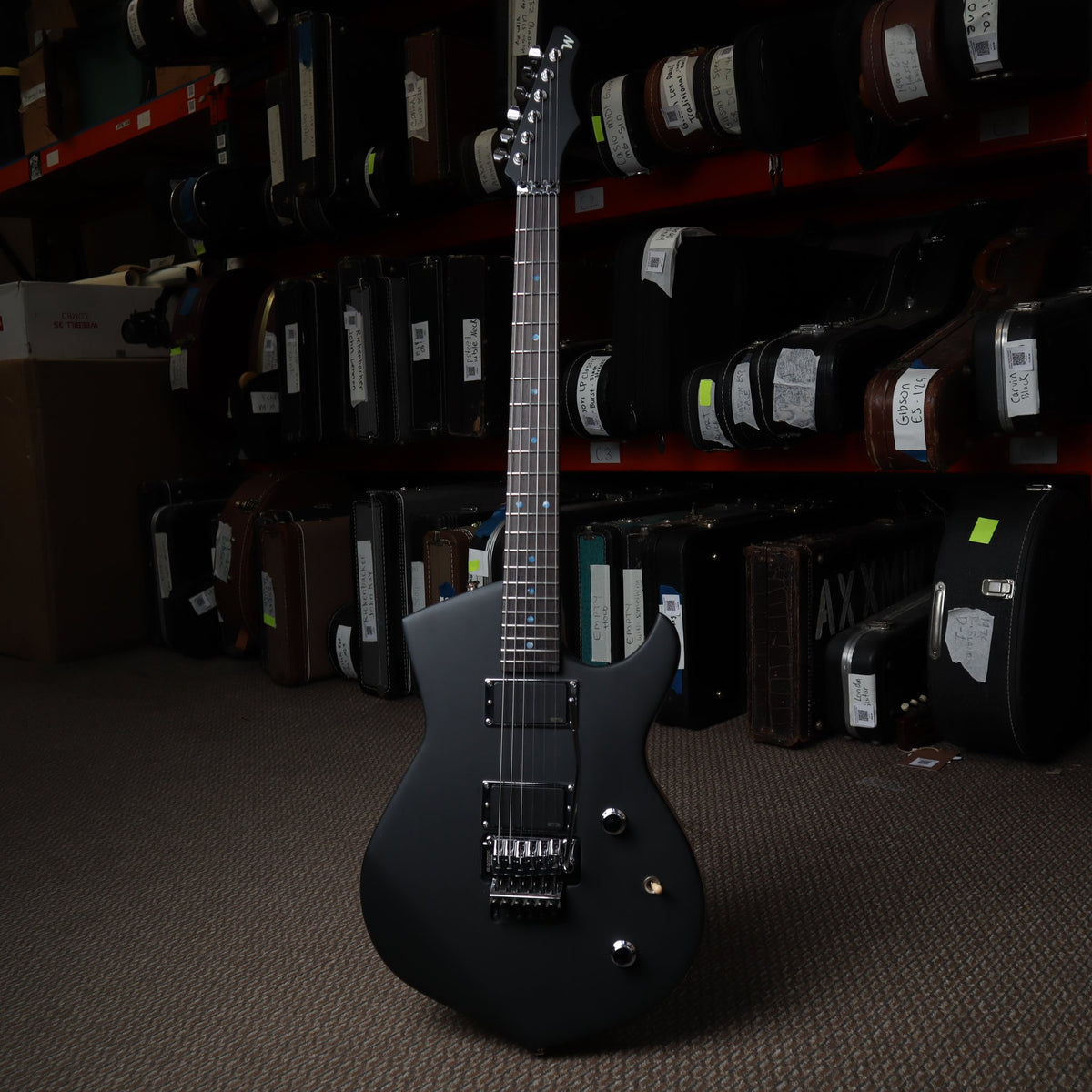 Wanderkauven WG Noir Custom Electric Guitar - Satin Black Alder with EMG Zakk Wylde Pickups