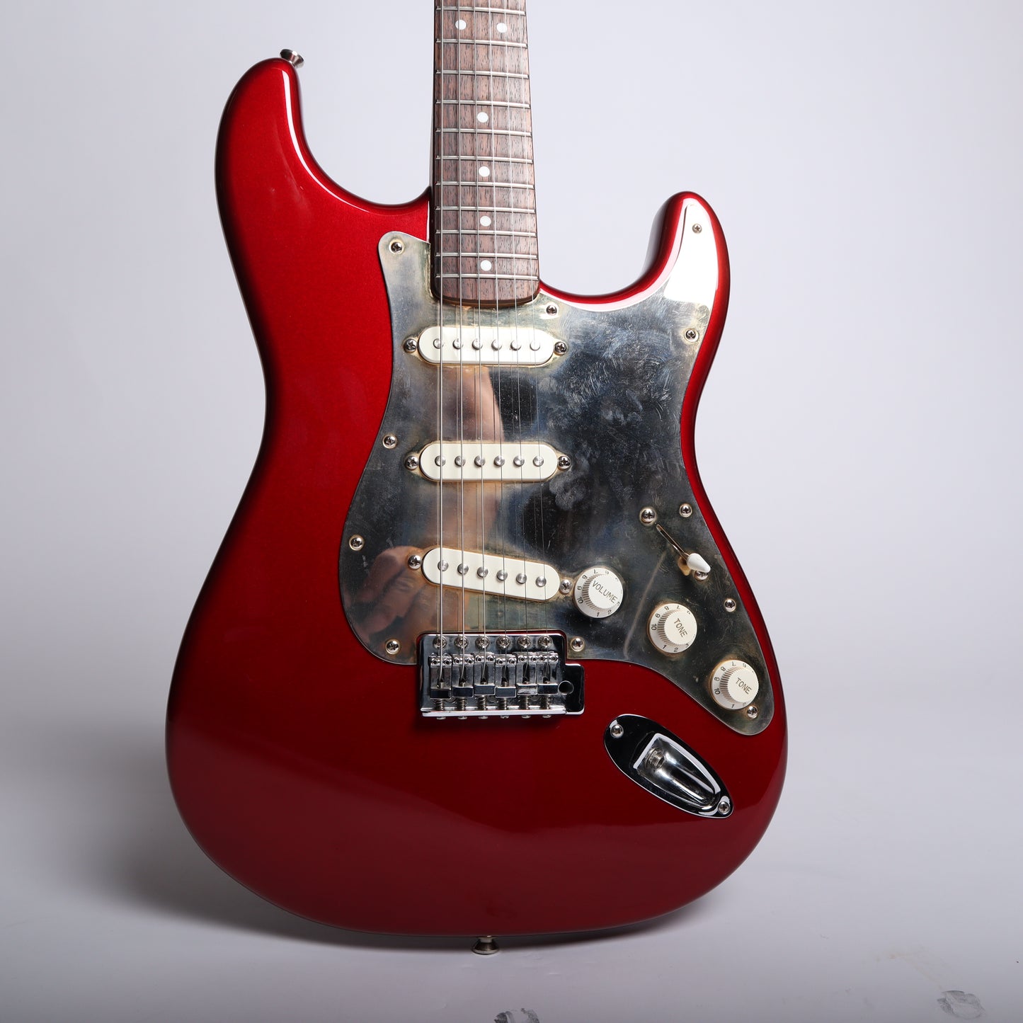 Squier "Partscaster" Stratocaster - Candy Apple Red (Customized, 2008 Neck)