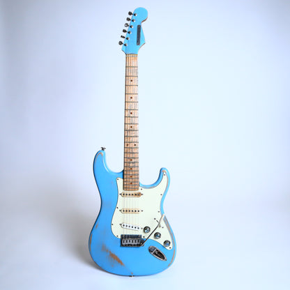 Wanderkauven Daphne Blue Relic Stratocaster - Maple Neck Electric Guitar