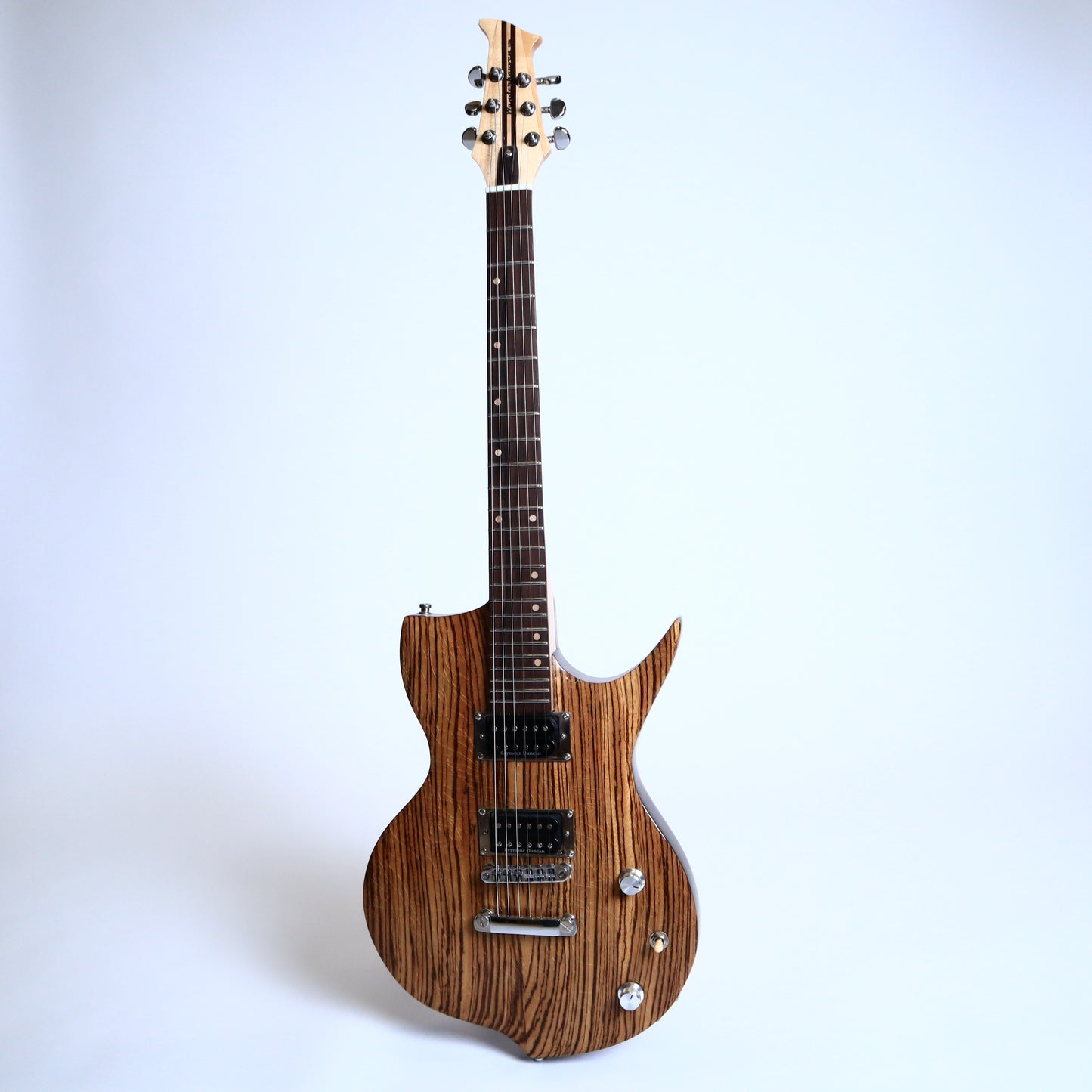 Wanderkauven Zebra Custom Electric Guitar - Zebrawood Top with Seymour Duncan Pickups