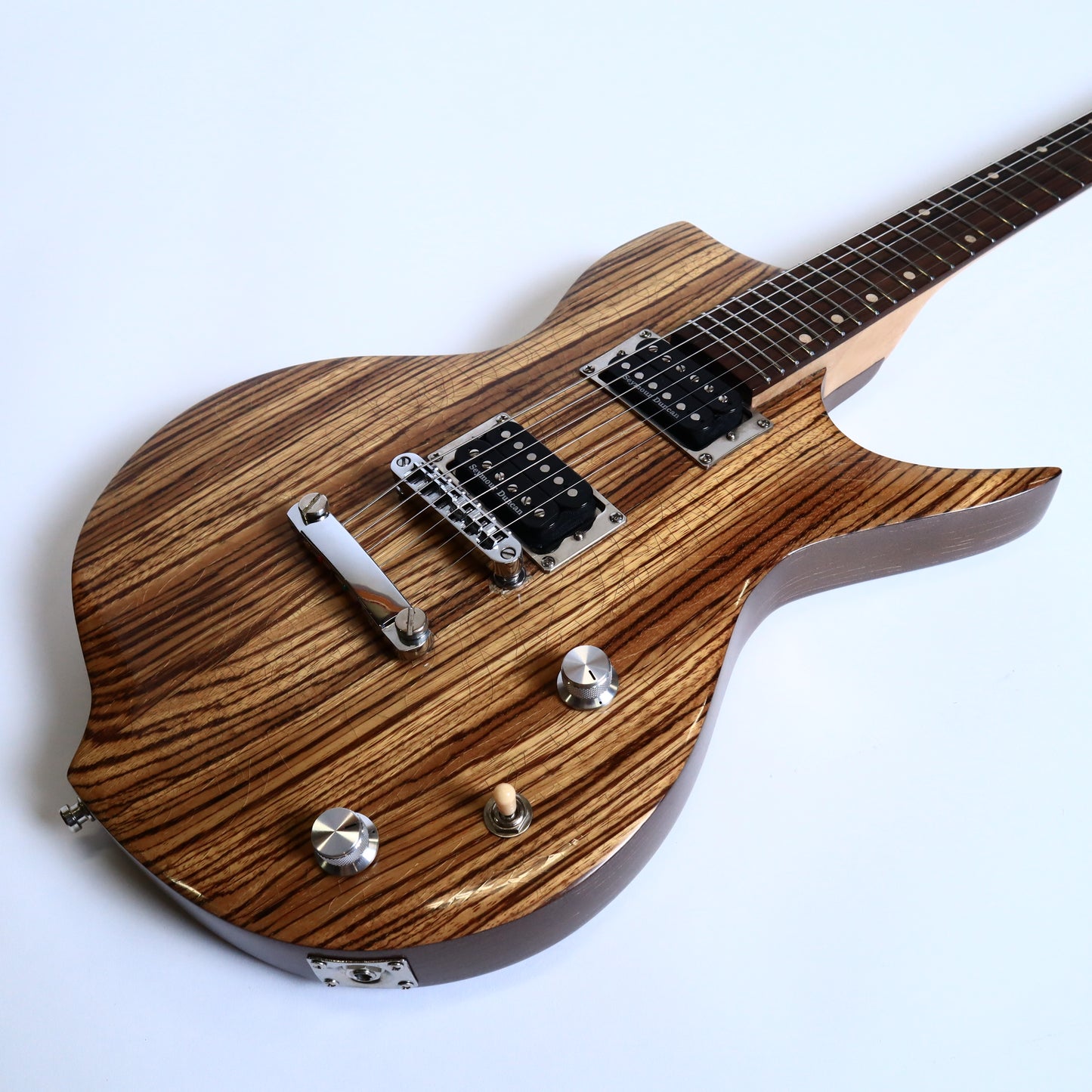 Wanderkauven Zebra Custom Electric Guitar - Zebrawood Top with Seymour Duncan Pickups