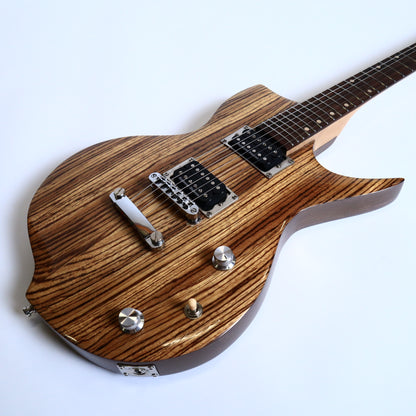 Wanderkauven Zebra Custom Electric Guitar - Zebrawood Top with Seymour Duncan Pickups