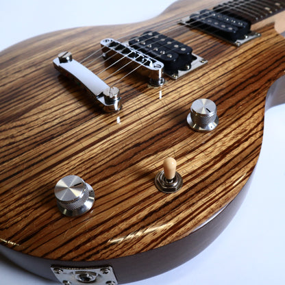 Wanderkauven Zebra Custom Electric Guitar - Zebrawood Top with Seymour Duncan Pickups