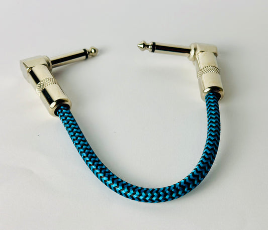 GUITAR PATCH CABLE Braided cable assorted colors