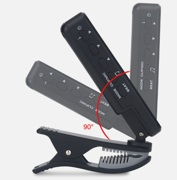 Flanger FMT-209 Digital Tuner with Clip Mount for Guitar, Bass, and Ukulele