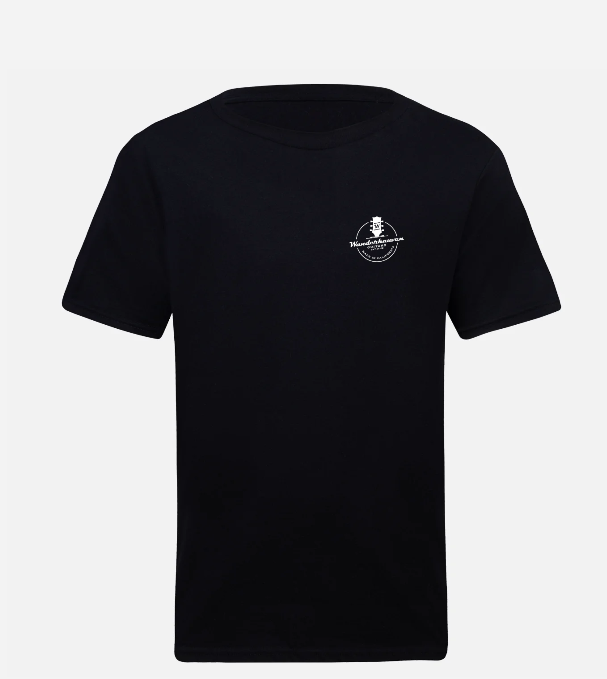 Wanderkauven Guitars Black T-Shirt - Vintage Surf & Moto Graphic | Premium Cotton