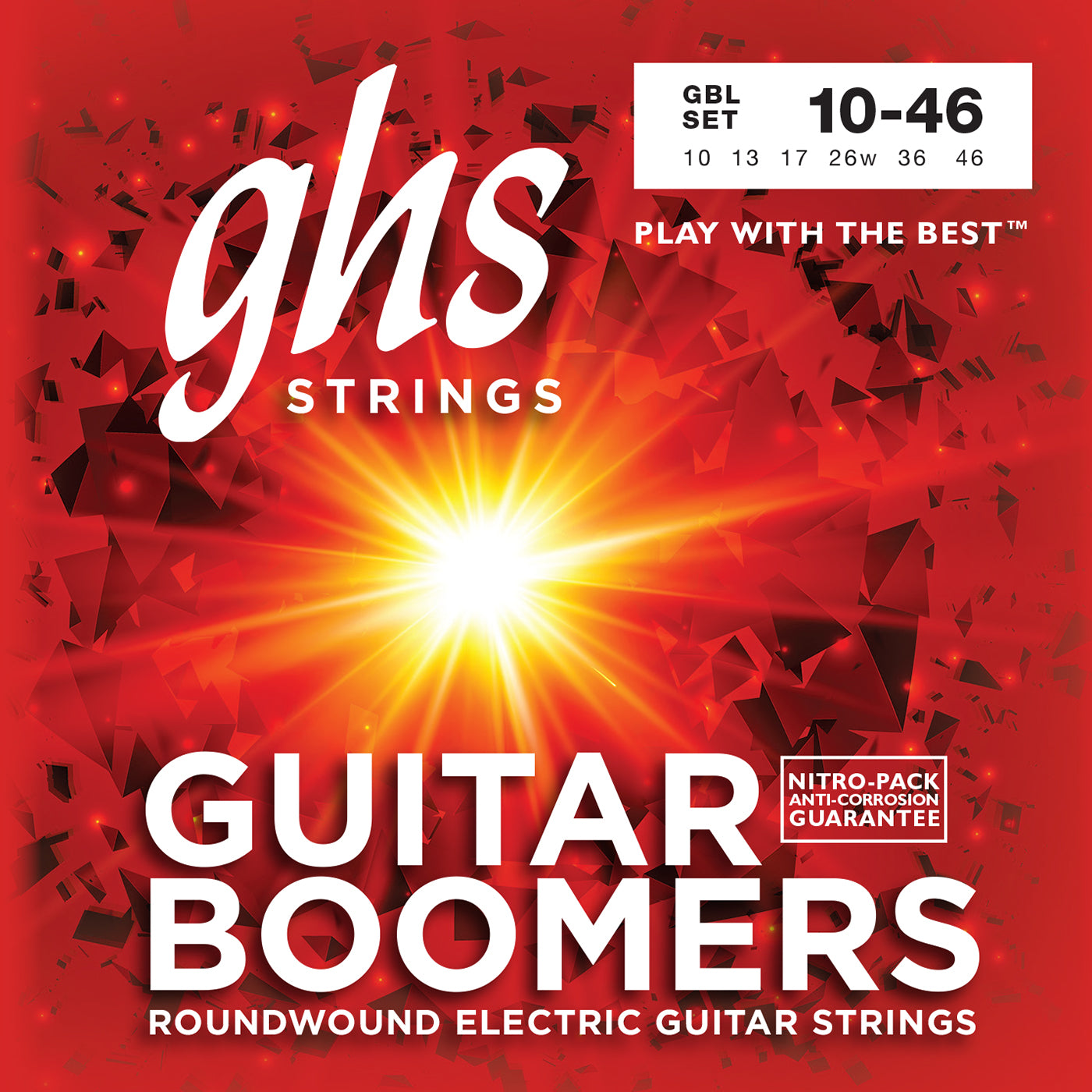 GHS GBL Guitar Boomers Electric Guitar Strings - .010-.046 Light