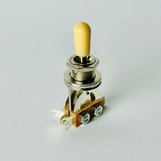 Chrome toggle switch with mounting nut and washer - complete hardware kit